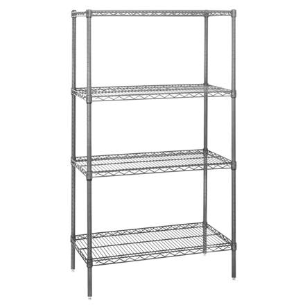 60 x 24 x 63" - 4 Shelf Wire Shelving Starter Unit