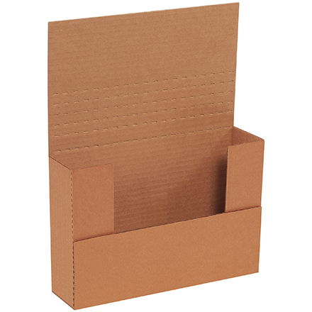 9 <span class='fraction'>5/8</span> x 6 <span class='fraction'>5/8</span> x 2 <span class='fraction'>1/2</span>" Kraft Easy-Fold Mailers