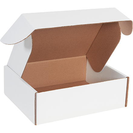 12 x 10 x 4" White Deluxe Literature Mailer