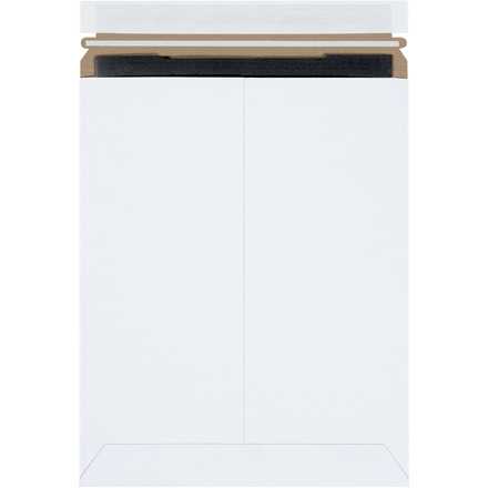 9 <span class='fraction'>3/4</span> x 12 <span class='fraction'>1/4</span>" White (25 Pack) Self-Seal Stayflats Plus<span class='rtm'>®</span> Mailers